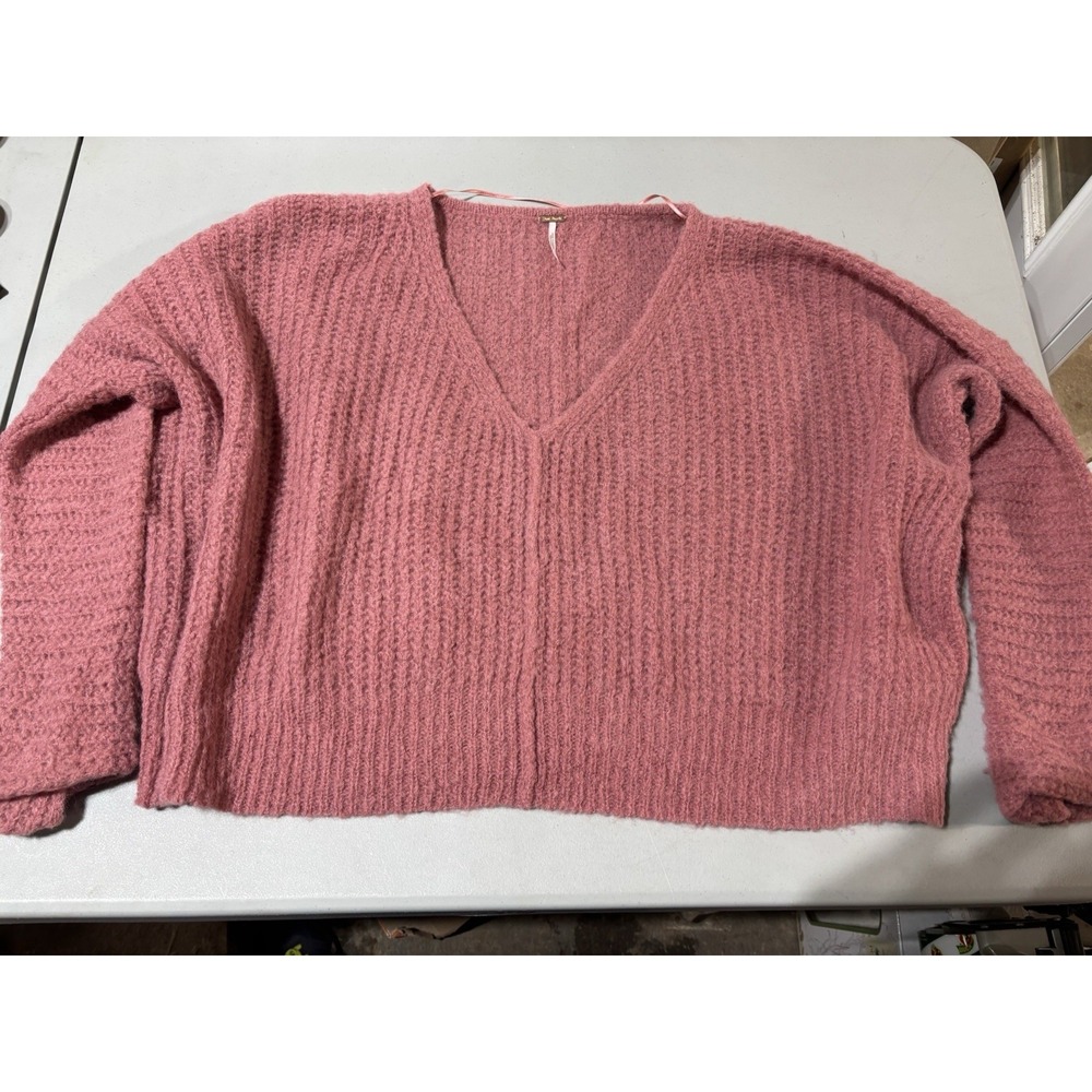 Free People Moonbeam Alpaca Sweater Women's Size S Oversized Lightweight Cozy